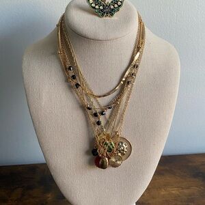 Gold Tone Necklace Lot